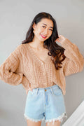 (BACKORDER) Cloud Muse Knit Cardigan in Khaki