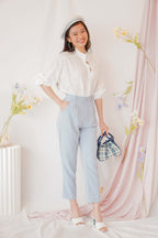 Mel Cropped Pants in Blue