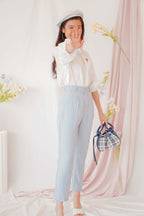 Mel Cropped Pants in Blue