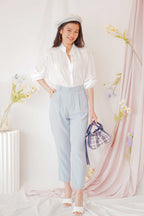 Mel Cropped Pants in Blue