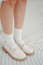Long Ankle Socks in Cream