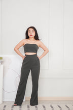 [+10cm] The Staple Pants by Bash in Dust Grey
