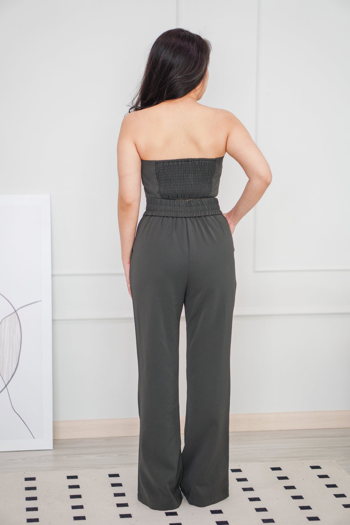[+10cm] The Staple Pants by Bash in Dust Grey