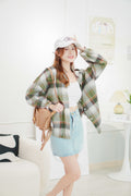 Charles Flannel Checkered Shirt in Green