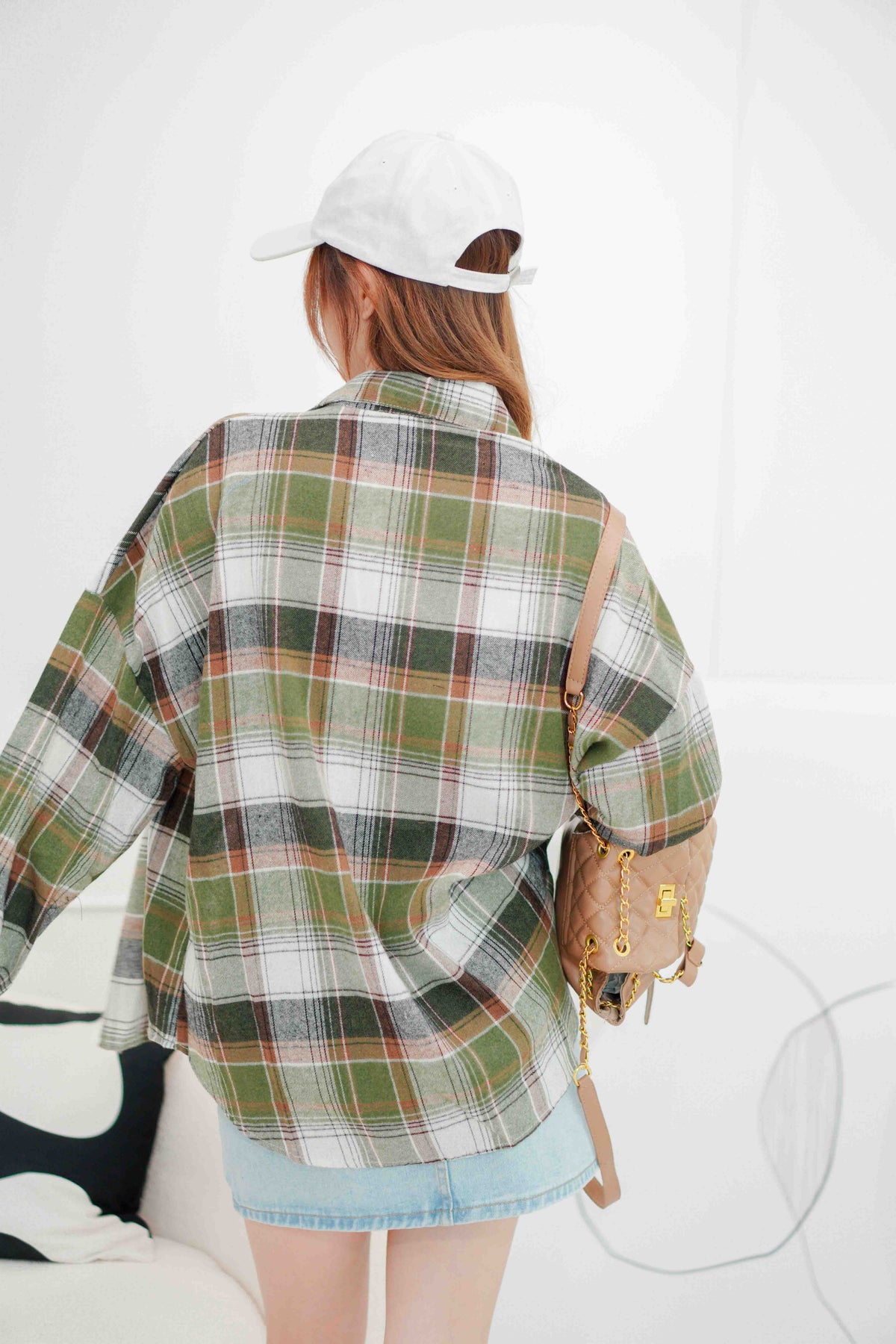 Charles Flannel Checkered Shirt in Green