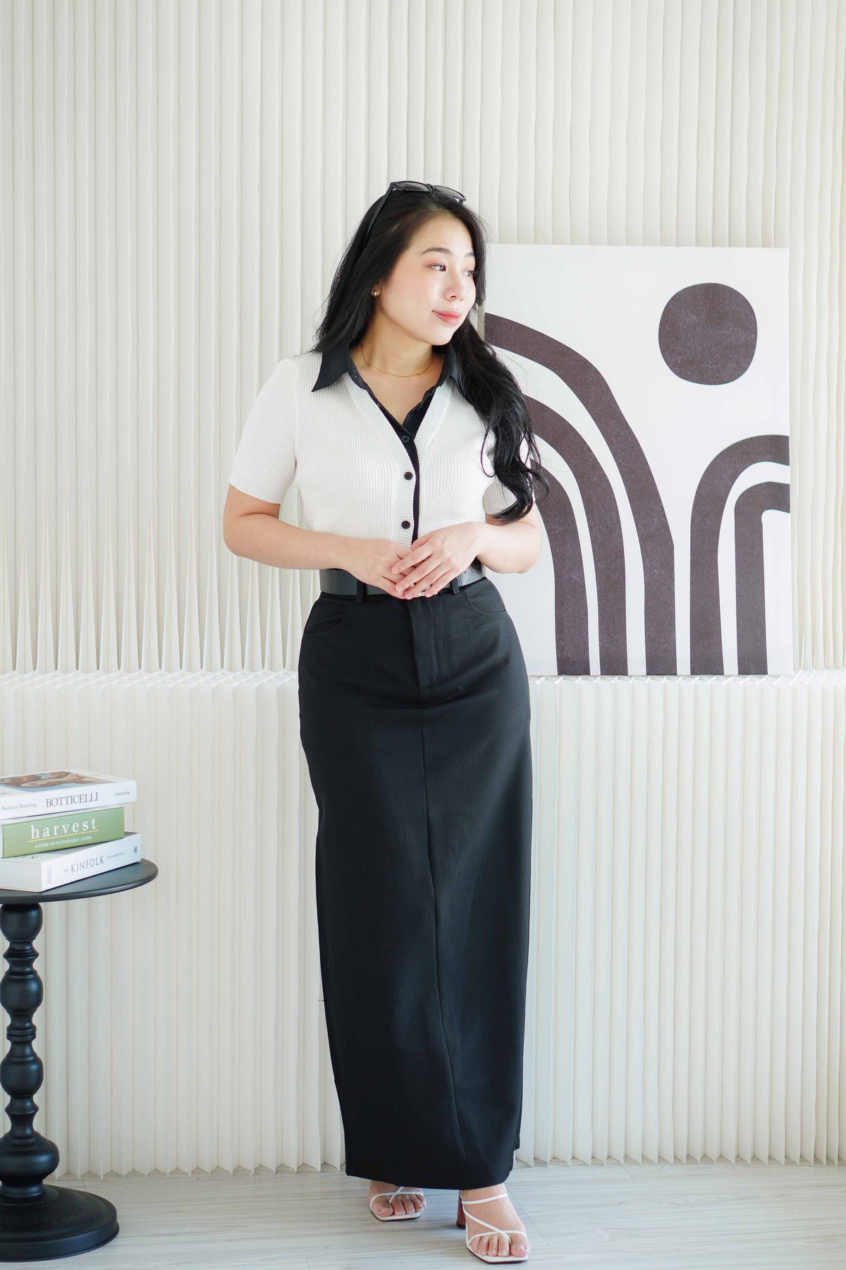 Dee Maxi Skirt in Black