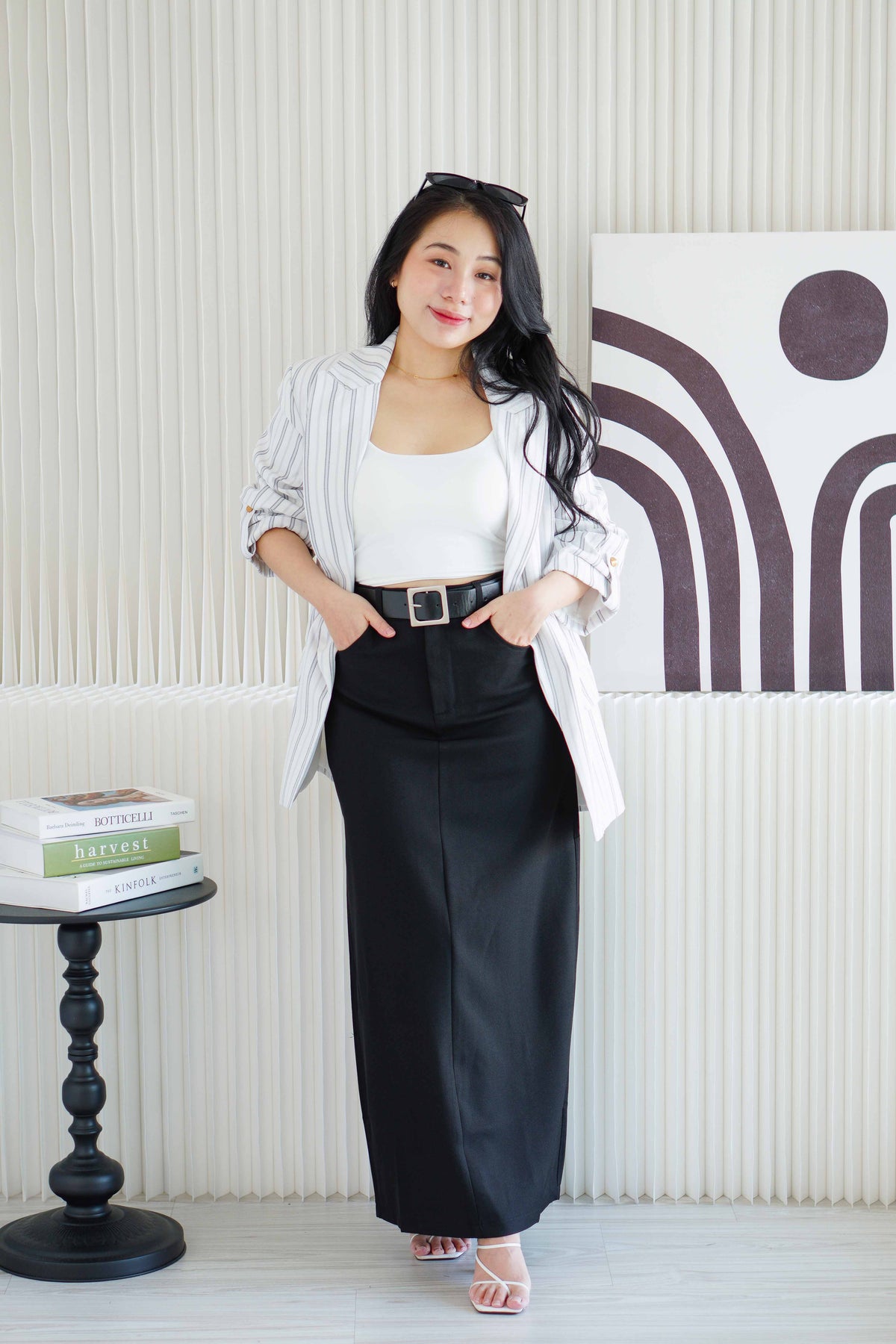 Dee Maxi Skirt in Black