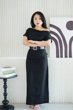 Dee Maxi Skirt in Black