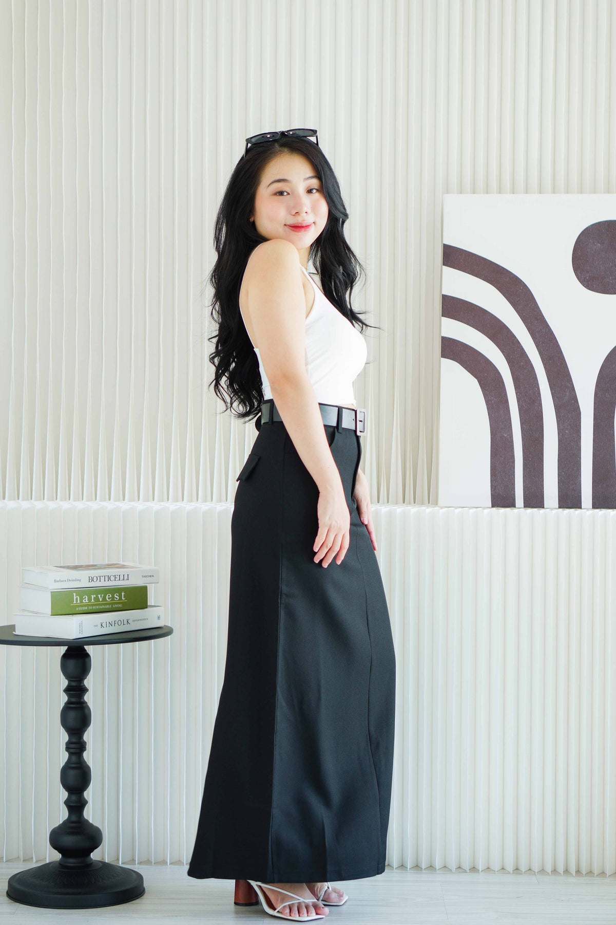 Dee Maxi Skirt in Black