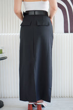 Dee Maxi Skirt in Black