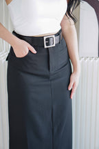 Dee Maxi Skirt in Black