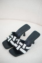 Klein Checkered Heels in Black & White