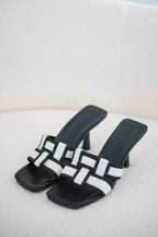 Klein Checkered Heels in Black & White