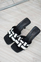 Klein Checkered Heels in Black & White