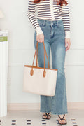 (BACKORDER) Daily News Large Tote Bag in Beige
