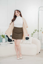 (BACKORDER) Snow Latte Knit Oversized Cardigan in Beige
