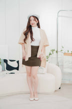 (BACKORDER) Snow Latte Knit Oversized Cardigan in Beige