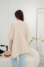 (BACKORDER) Snow Latte Knit Oversized Cardigan in Beige