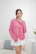 Kris Knit Jacket in Pink