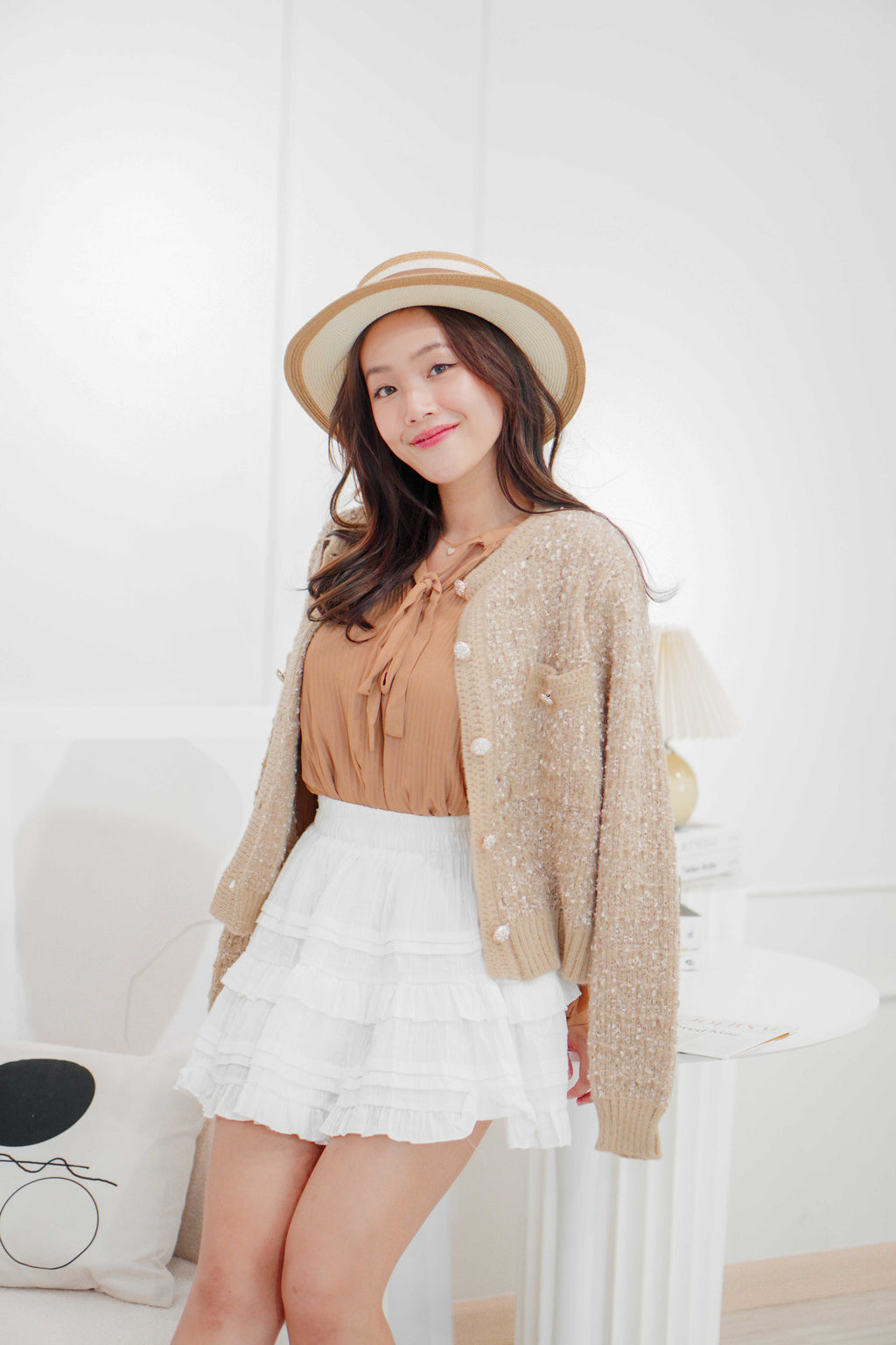 Kris Knit Jacket in Khaki