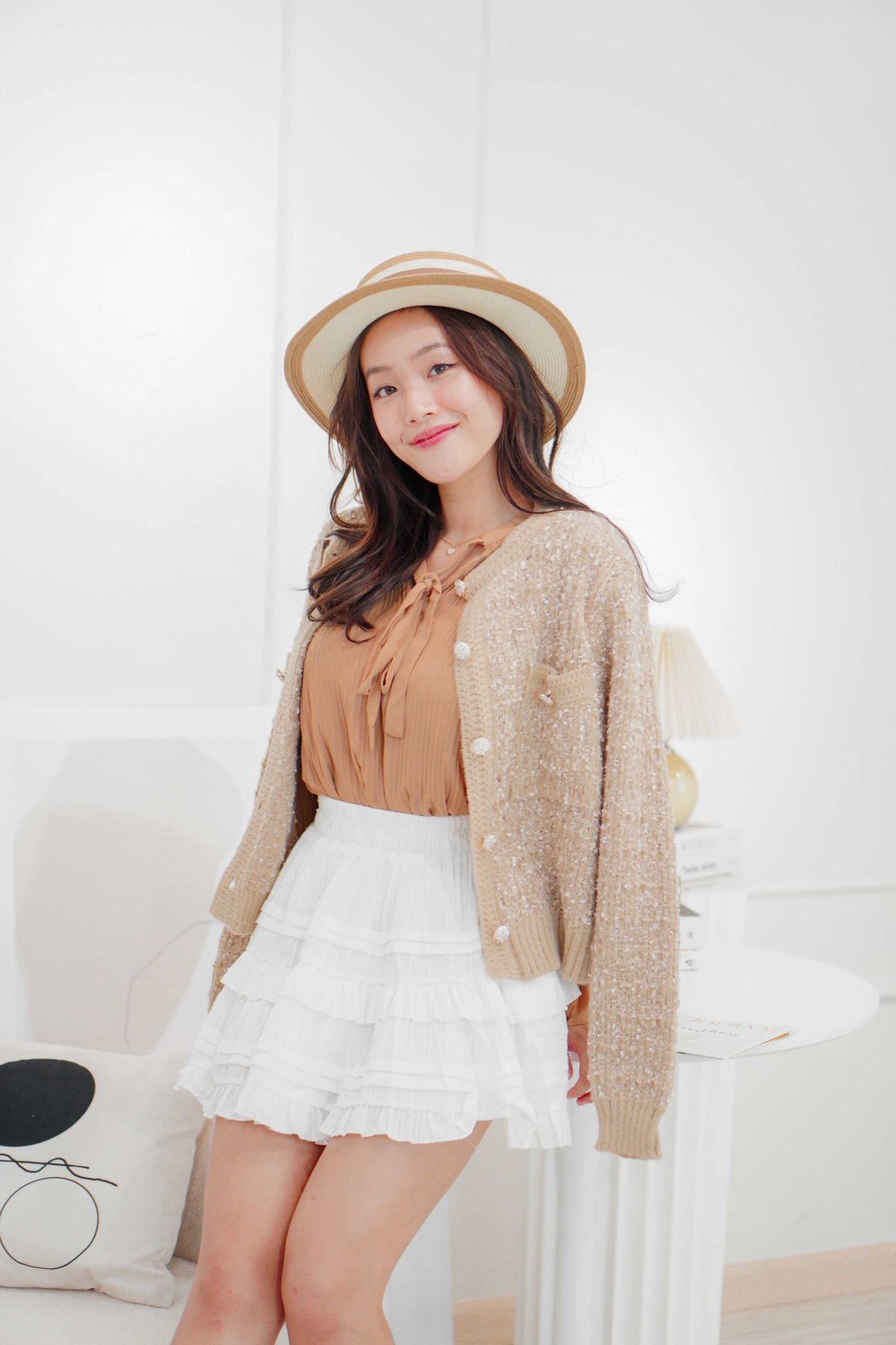 Kris Knit Jacket in Khaki