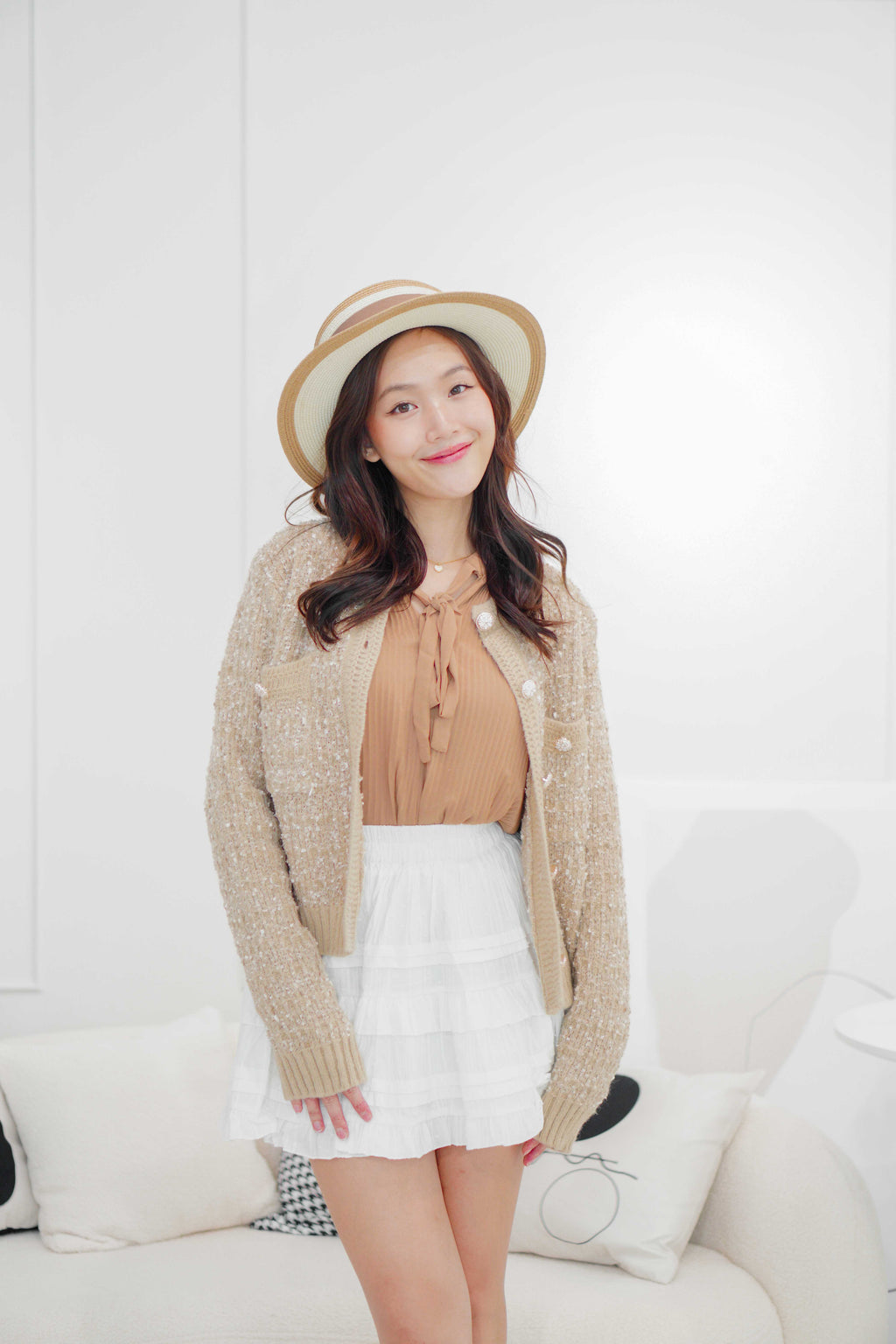 Kris Knit Jacket in Khaki