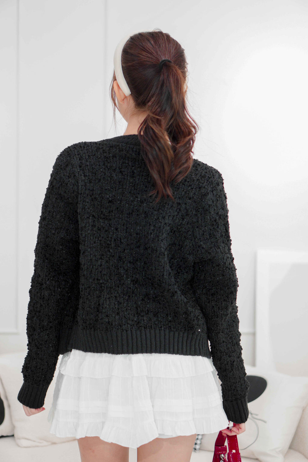 Kris Knit Jacket in Black