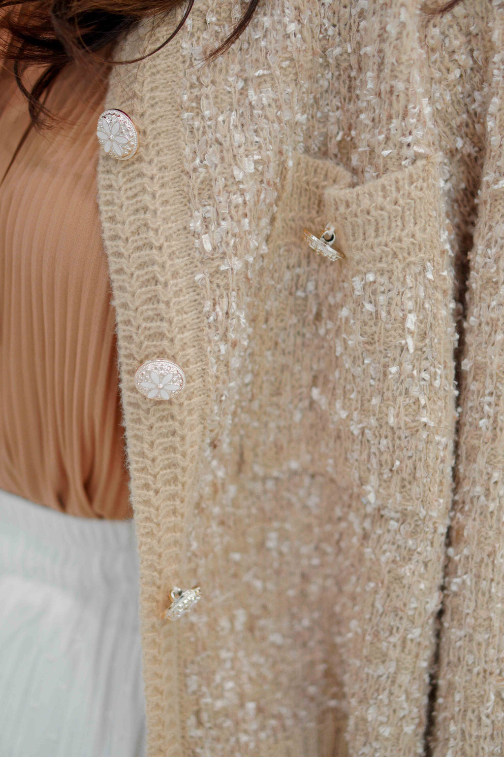 Kris Knit Jacket in Khaki
