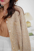 Kris Knit Jacket in Khaki