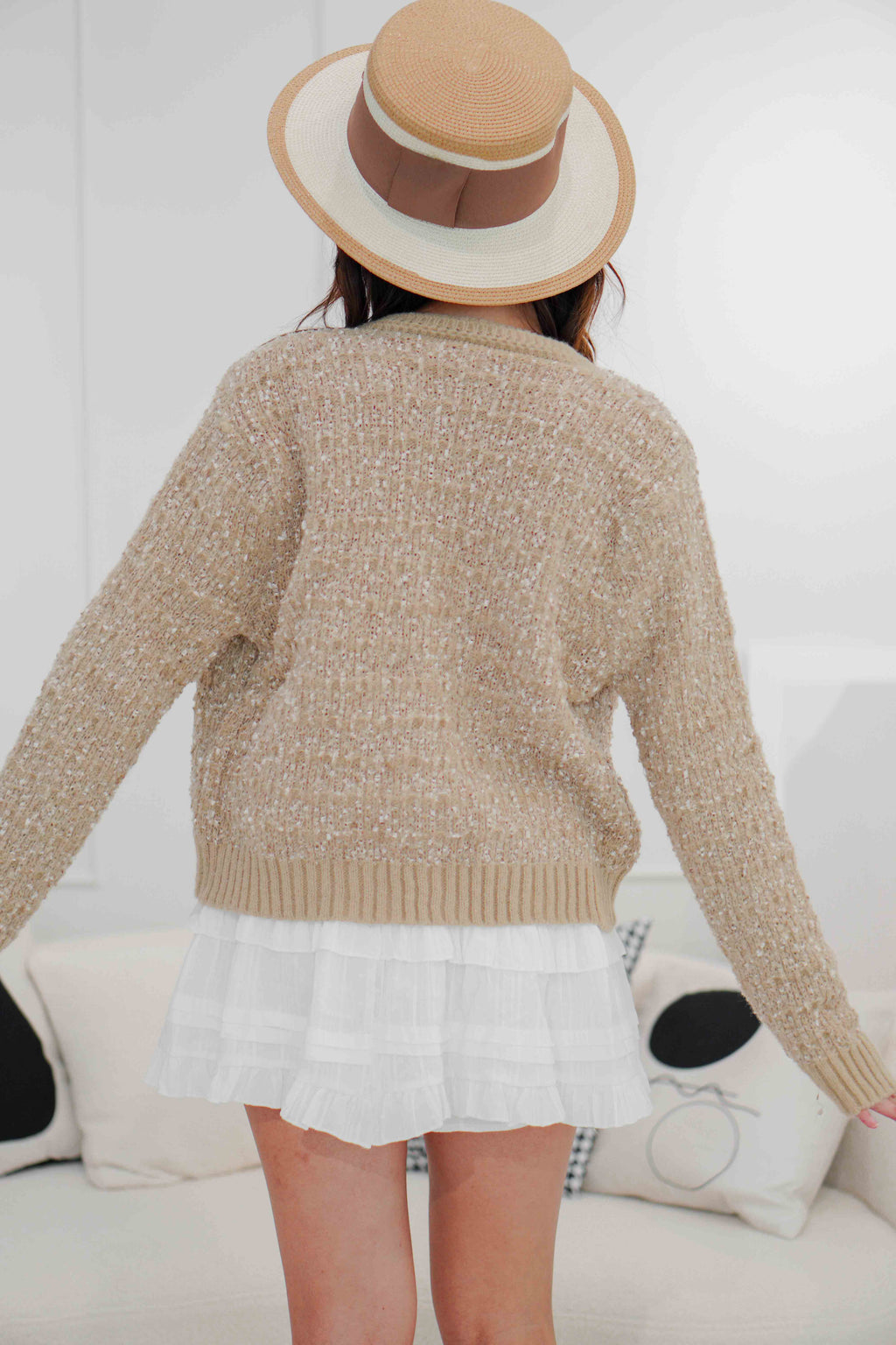 Kris Knit Jacket in Khaki