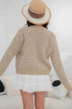 Kris Knit Jacket in Khaki