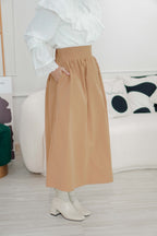 Ralph A-Line Midi Skirt in Khaki