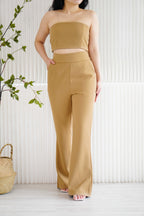 [+10cm] The Staple Pants by Bash in Biscoff