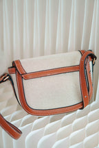 Pae Canvas Sling Bag with Brown Lining