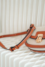 Pae Canvas Sling Bag with Brown Lining