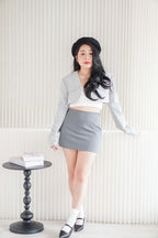 Sigrid Mini Skirt in Grey