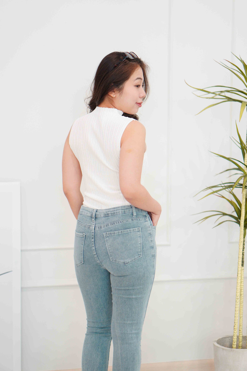 Sandro Bell Bottom Jeans in Light Blue