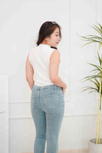 Sandro Bell Bottom Jeans in Light Blue