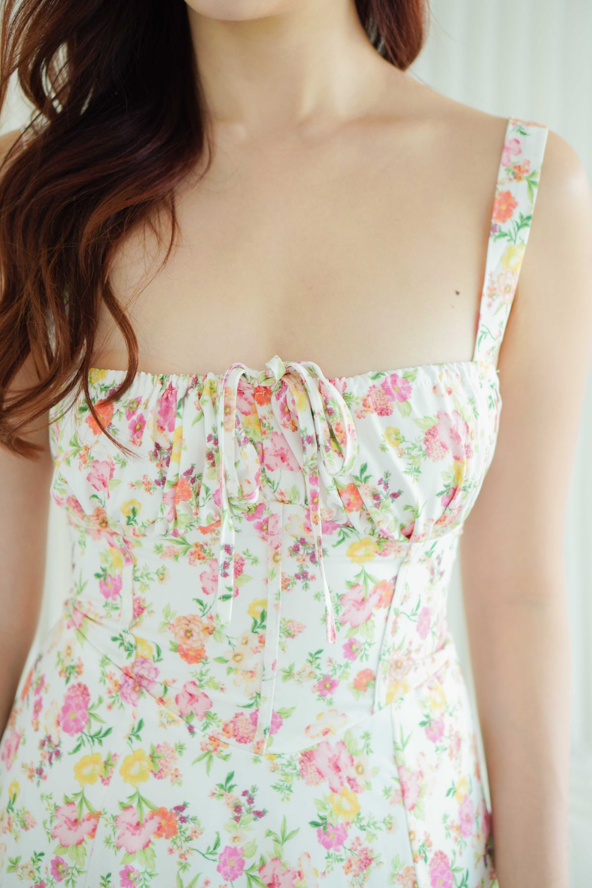 All Her Love Corset Maxi A-Line Floral Dress