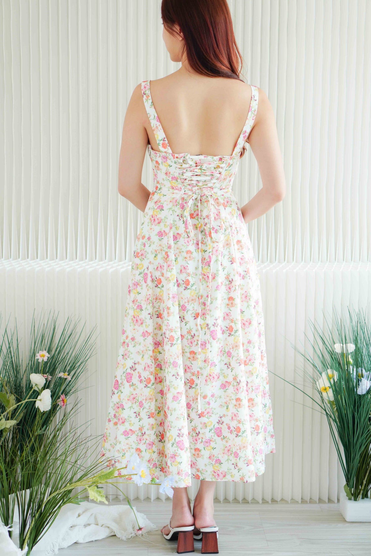 All Her Love Corset Maxi A-Line Floral Dress