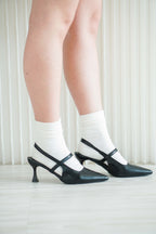 Viv Pointy Heels in Black