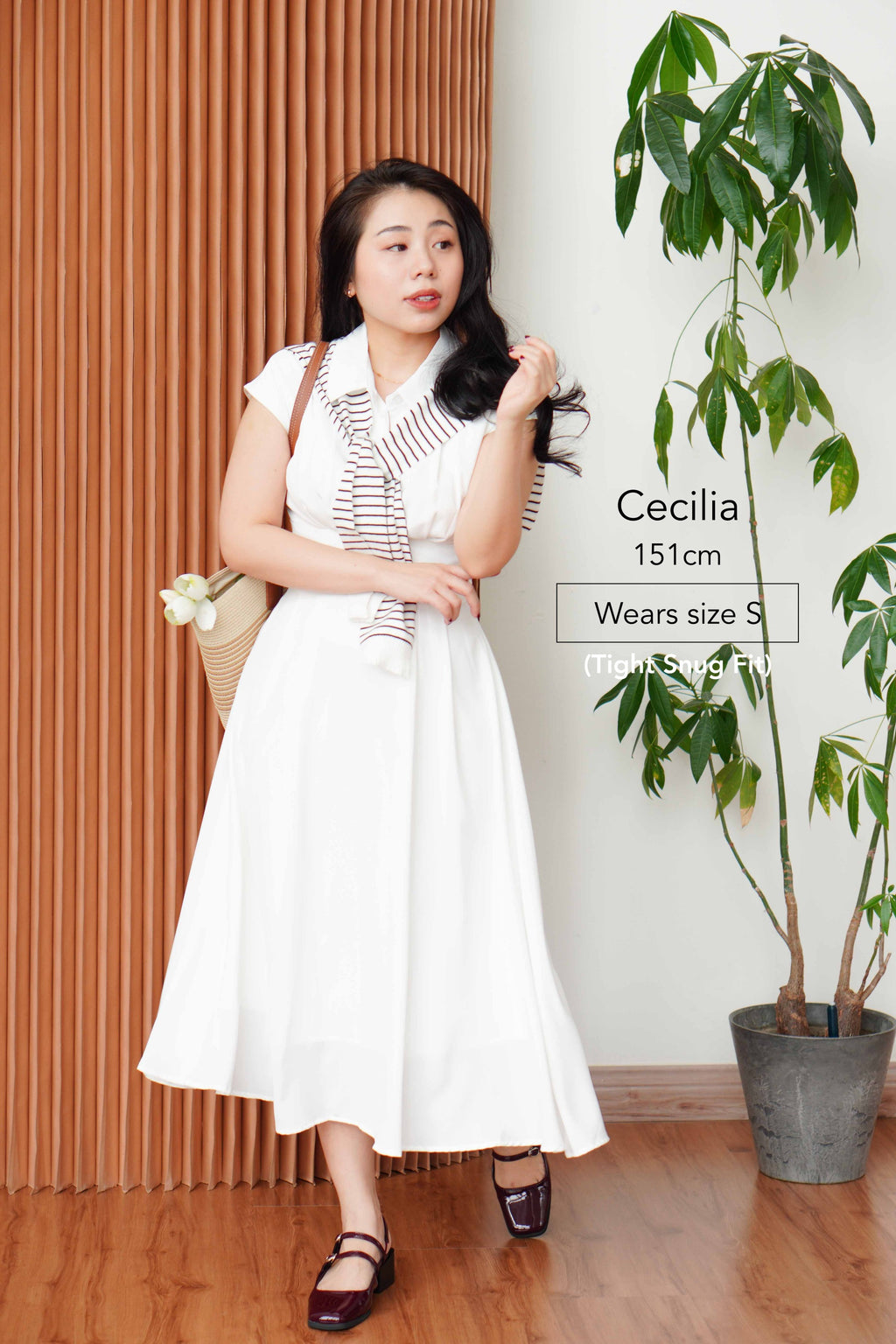 Claire Dress by Bash in White