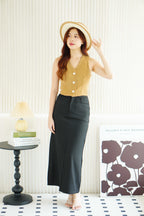The Staple Vest By Bash in Biscoff