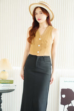 The Staple Vest By Bash in Biscoff