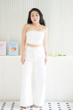 Valeria Denim Wide Legged Jeans in White