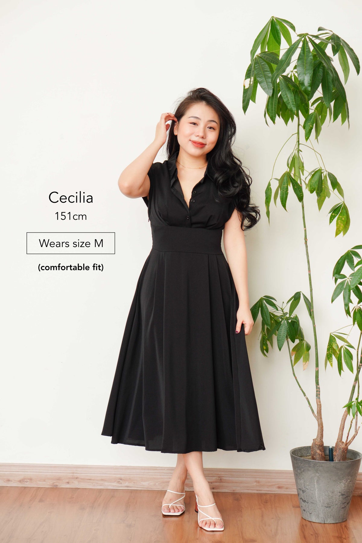 Claire Dress by Bash in Black