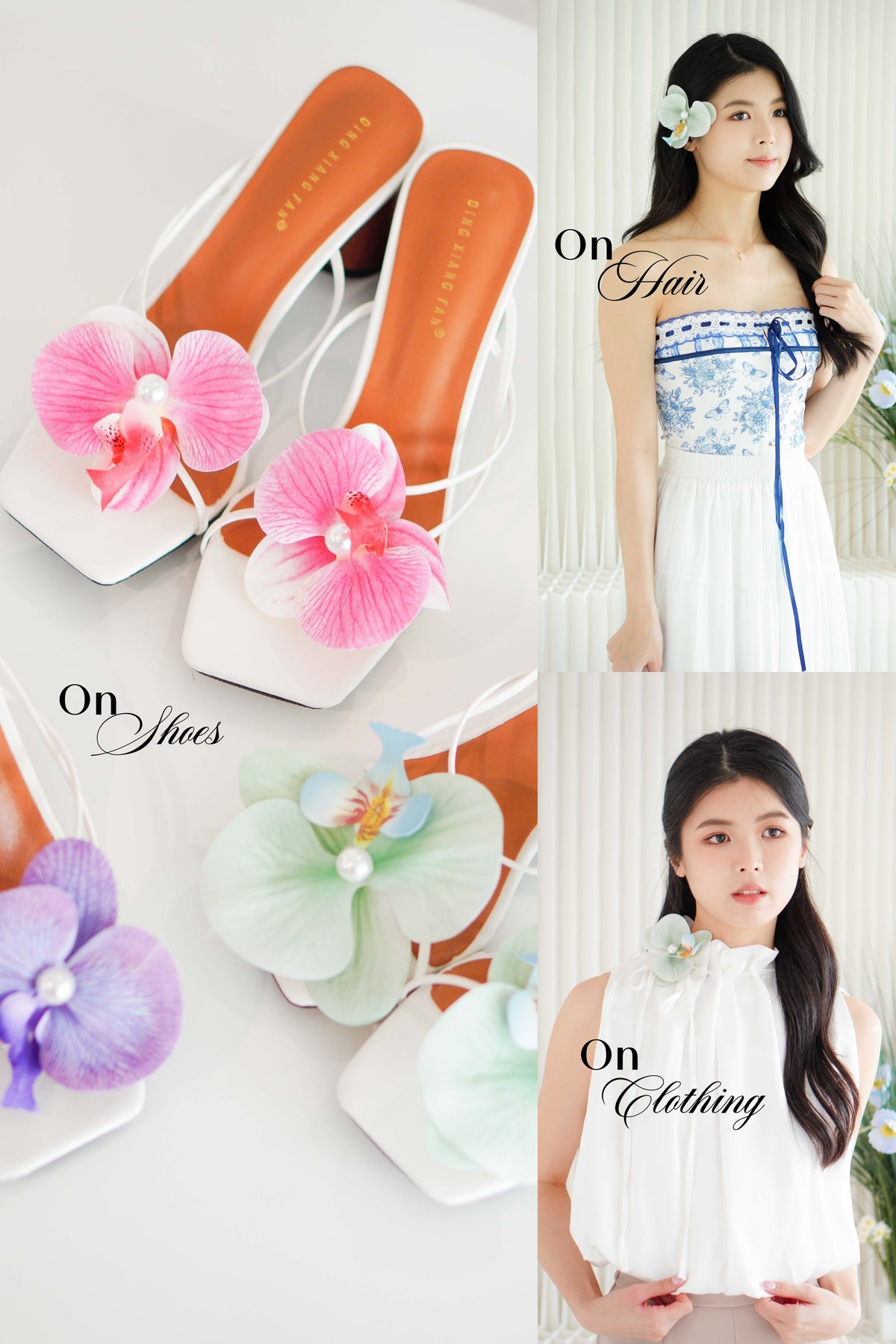 Orchid Flower Multifunction Clip