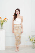 Dune Sunset Ombre Mesh Top / Skirt