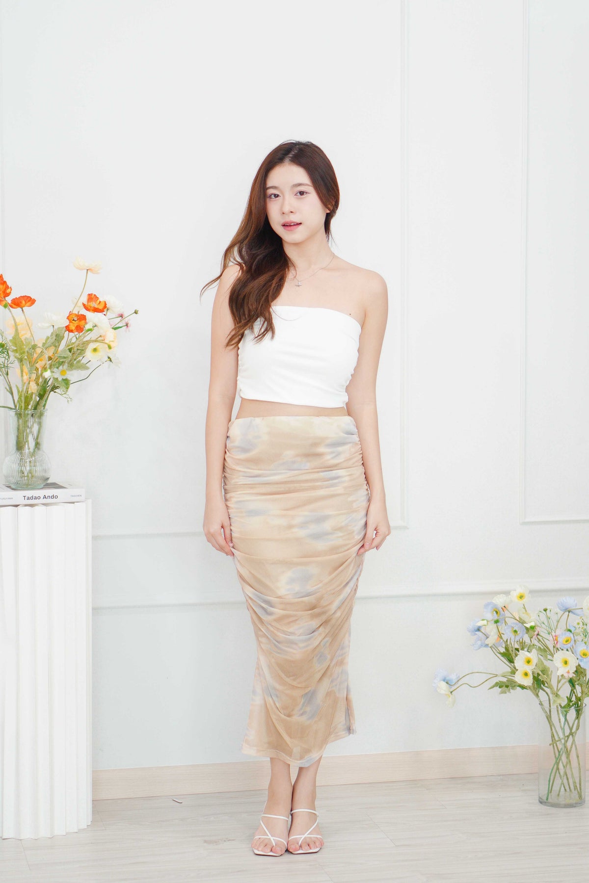 Dune Sunset Ombre Mesh Top / Skirt