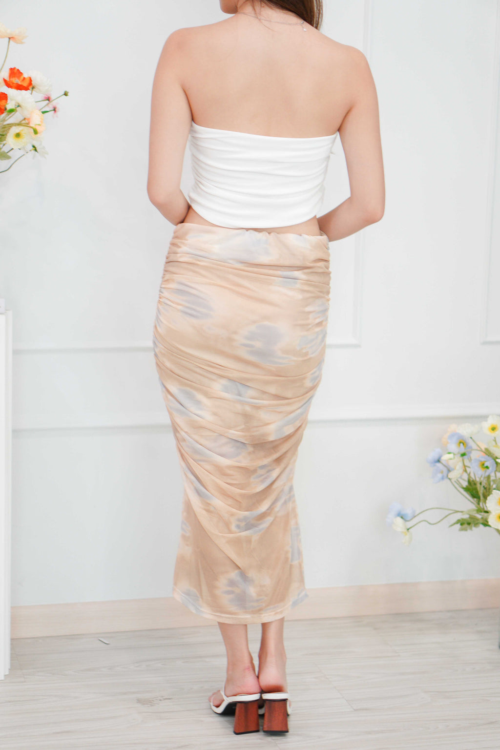 Dune Sunset Ombre Mesh Top / Skirt